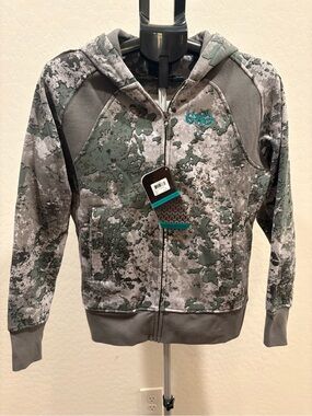 Girls with Guns Apricity Camo Zip-Up Hoodie Jacket - Women’s NWT (Gray/Green)